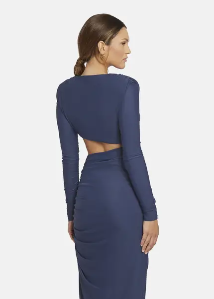 Nicowa Cut Out Evening Dress - OCAWI in MIDNIGHT BLUEarticle number NC9A24010035E-035 Tägliche Deals