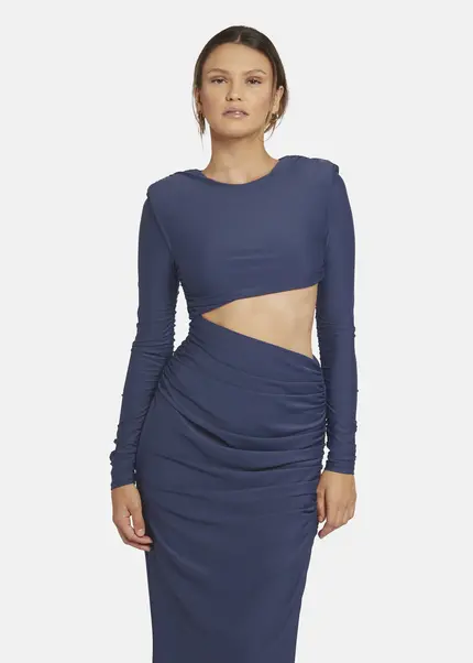 Nicowa Cut Out Evening Dress - OCAWI in MIDNIGHT BLUEarticle number NC9A24010035E-035 Tägliche Deals