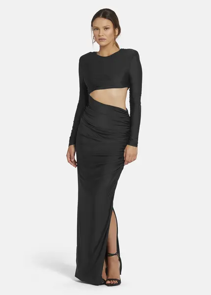 Nicowa Cut Out Evening Dress - OCAWI in BLACKarticle number NC9A24011019E-002 Sonderangebote