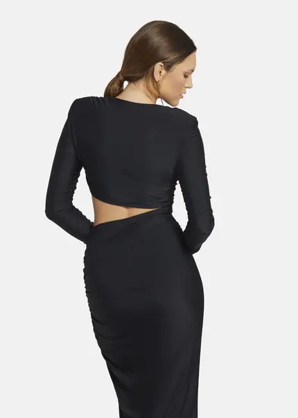 Nicowa Cut Out Evening Dress - OCAWI in BLACKarticle number NC9A24011019E-002 Sonderangebote