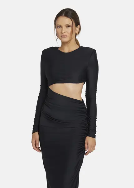 Nicowa Cut Out Evening Dress - OCAWI in BLACKarticle number NC9A24011019E-002 Sonderangebote