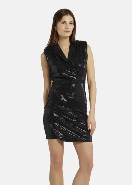 Nicowa Mini dress with shoulder pads - NOCIWA in Blackarticle number NC9A1401019E-088 Letzte 3 Tage