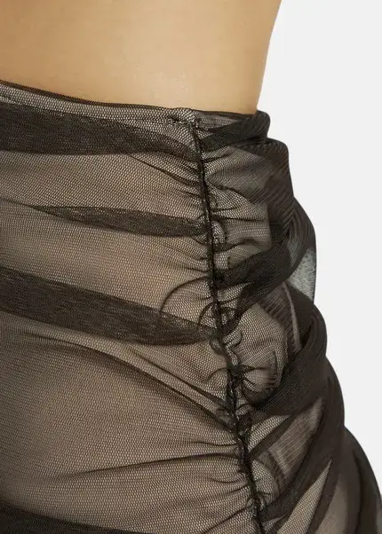 Nicowa Asymmetrical mini dress in mesh - AWITO in Blackarticle number NC9A1401319E-002 JETZT KAUFEN