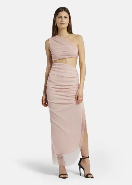 Nicowa Asymmetrical mesh dress - AWITO MAXI in Rosaarticle number NC9A1401224E-137 Letzter Tag