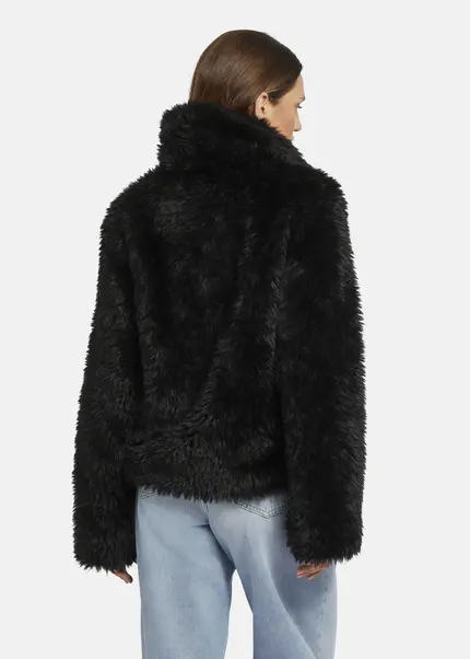 Nicowa Eco-shearling jacket - FANIWO in BLACKarticle number NC9A22906019E-002 Zeitbegrenzte Promotion