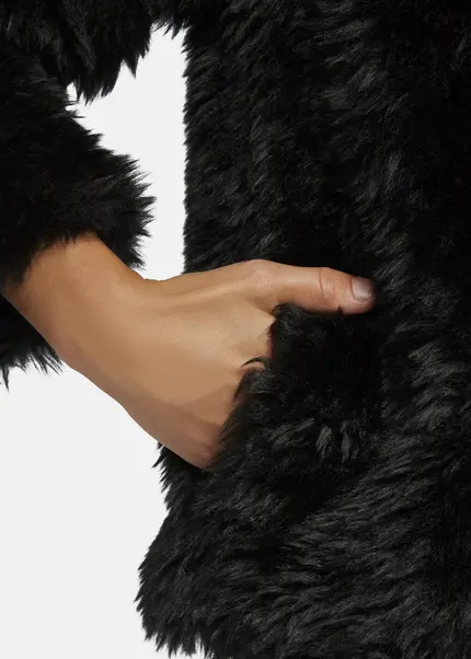 Nicowa Eco-shearling jacket - FANIWO in BLACKarticle number NC9A22906019E-002 Zeitbegrenzte Promotion