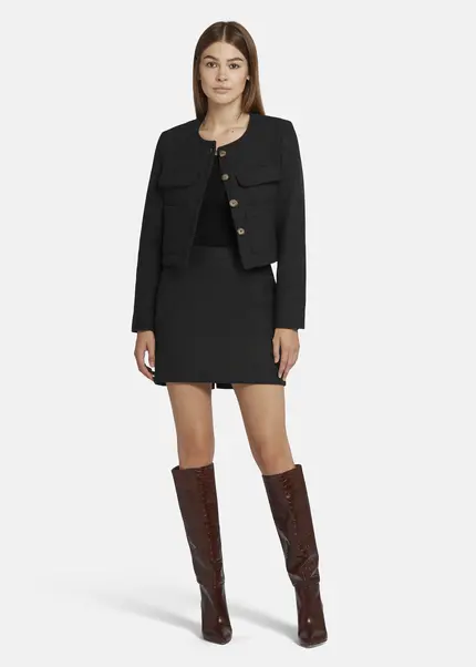 Nicowa Wool jacket with pockets - LANEVIA in ANTHRACITEarticle number NC9A22803038E-007 Bis zu 60% Rabatt
