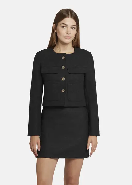 Nicowa Wool jacket with pockets - LANEVIA in ANTHRACITEarticle number NC9A22803038E-007 Bis zu 60% Rabatt