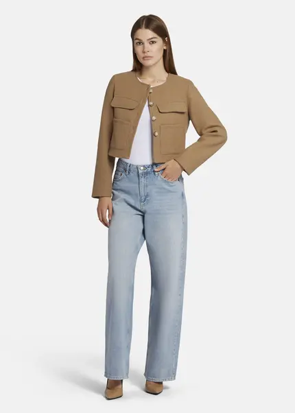 Nicowa Wool jacket with pockets - LANEVIA in BEIGEarticle number NC9A22803010E-138 Bis zu 65% Rabatt