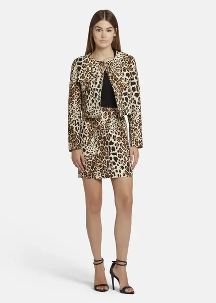 Nicowa Boxy Leo jacket - NICEO in BLACK LEOarticle number NC9A22803017E-151 Discount Store für neue Produkte