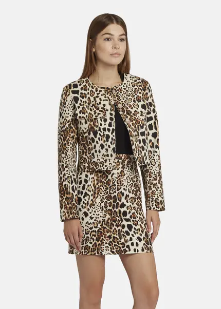 Nicowa Boxy Leo jacket - NICEO in BLACK LEOarticle number NC9A22803017E-151 Discount Store für neue Produkte