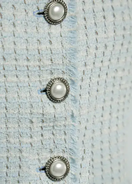 Nicowa Cropped Bouclé blazer - BIANCIWO in LIGHT BLUEarticle number NC9A12605025E-025 Riesige Rabatte