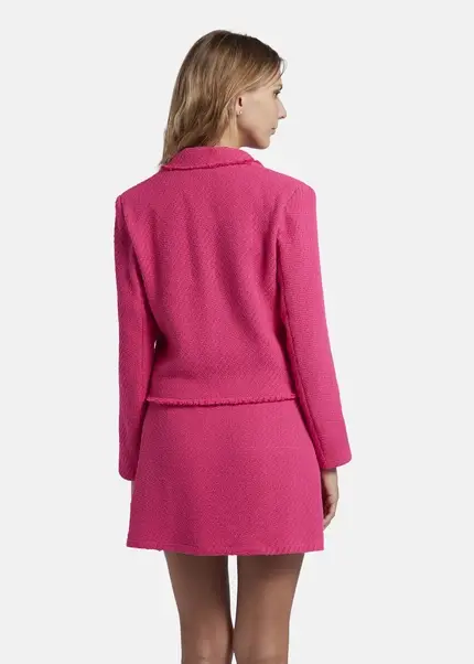 Nicowa Cropped blazer in bouclé - BAGIWO in PINKarticle number NC7A32001044E-139 Begrenzt auf 3 Tage