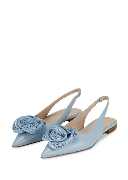 Nicowa Flower-adorned slingback ballerinas FLORWIA in LIGHT BLUEarticle number NC9A12703025E-025 Hotsell