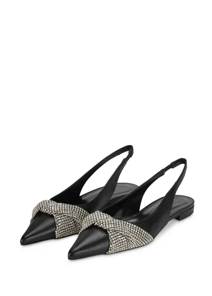 Nicowa Slingback ballerinas with crystal appliqué CRISOLI in BLACKarticle number NC9A12704019E-002 Günstiger Verkauf