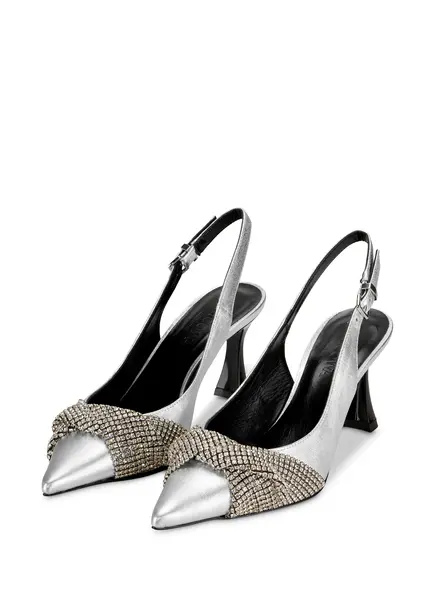 Nicowa Embellished slingback pumps COSIMALA in SILVERarticle number NC9A12701031E-088 Blitzverkäufe