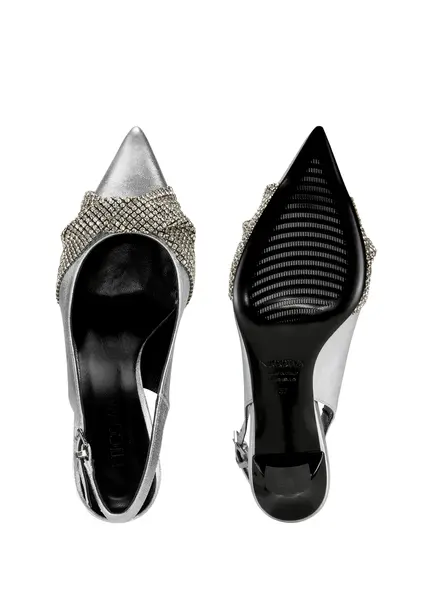 Nicowa Embellished slingback pumps COSIMALA in SILVERarticle number NC9A12701031E-088 Blitzverkäufe