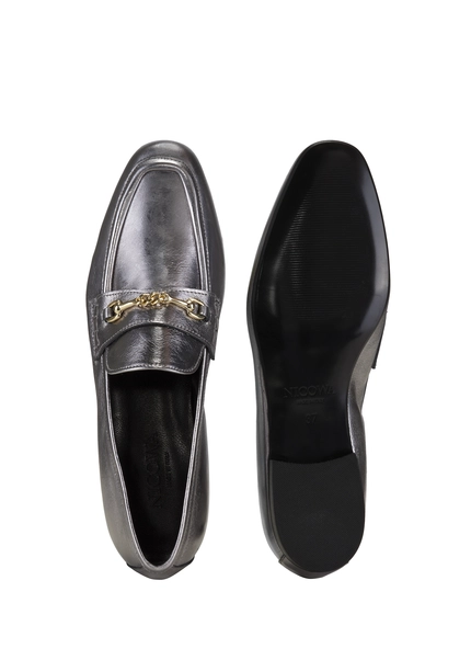 Nicowa Classic loafer with metal application MOCASO in SILVERarticle number NC8A21503031E-088 Rabatt