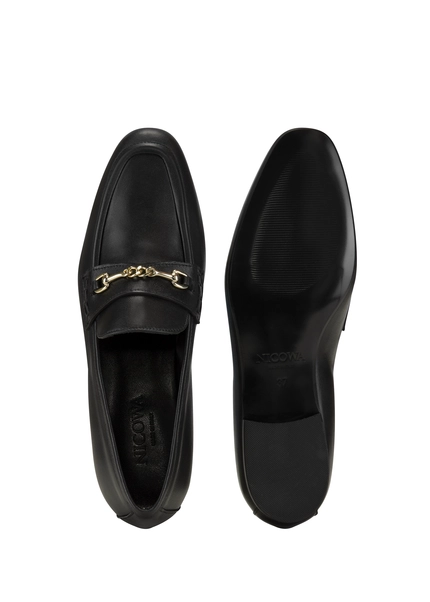 Nicowa Classic loafer with metal application MOCASO in BLACKarticle number NC8A21503019E-002 Günstig kaufen