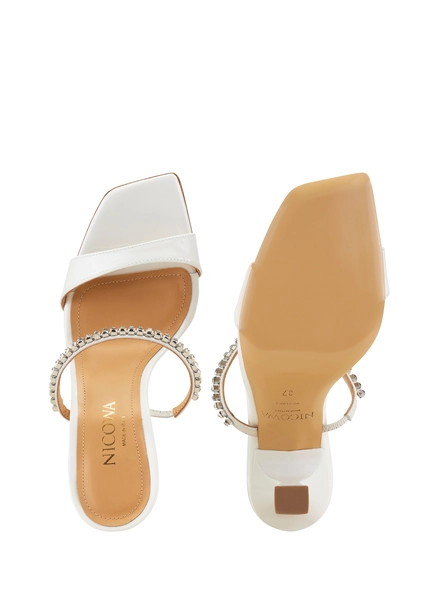 Nicowa Sandals with gemstones - VEROSIO 95 in Creamarticle number NC8A18008012E-072 Flash Sale