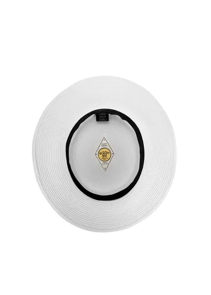 Nicowa Classic boater hat with band MONTANIO in WHITEarticle number NC9A11601011E-004 Muttertagsangebot