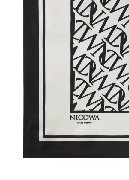 Nicowa NCW silk scarf AURONA in BLACKarticle number NC7A29001019E-002 Blitzangebot