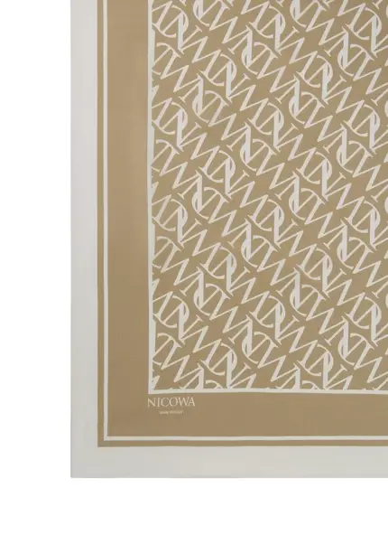 Nicowa NCW silk scarf AURONA in BEIGEarticle number NC7A29001010E-138 Große Rabatte