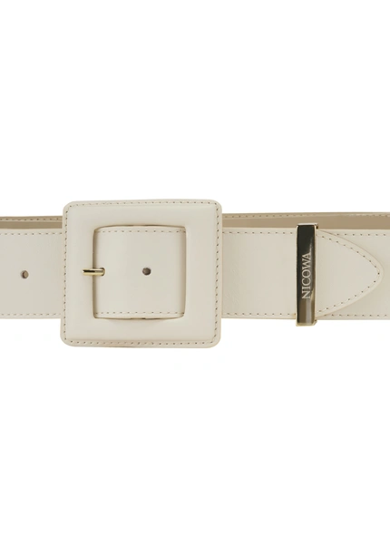 Nicowa Medium-width leather belt DOLCEWA in CREAMarticle number NC7A21102012E-072 Saisonale Angebote