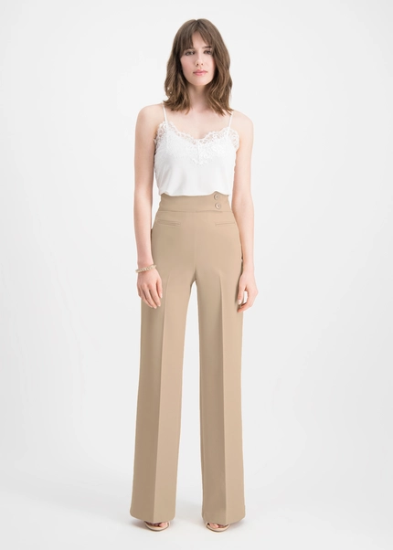Nicowa Twill Marlene trousers - COREANA in beigearticle number NC8A22002022E-138 Riesige Ersparnisse