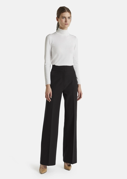 Nicowa Classic wide-leg trousers CORINO in BLACKarticle number NC7A24011019E-002 Letzte 3 Tage