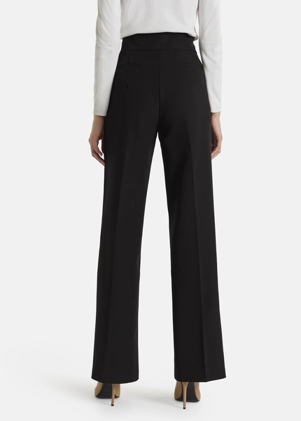 Nicowa Classic wide-leg trousers CORINO in BLACKarticle number NC7A24011019E-002 Letzte 3 Tage