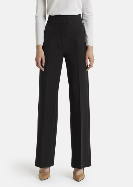 Nicowa Classic wide-leg trousers CORINO in BLACKarticle number NC7A24011019E-002 Letzte 3 Tage