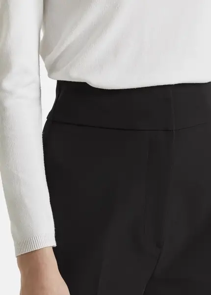 Nicowa Classic wide-leg trousers CORINO in BLACKarticle number NC7A24011019E-002 Letzte 3 Tage