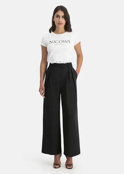Nicowa Plain pleated trousers - RONICA in BLACKarticle number NC7A12038019E-002 JETZT KAUFEN