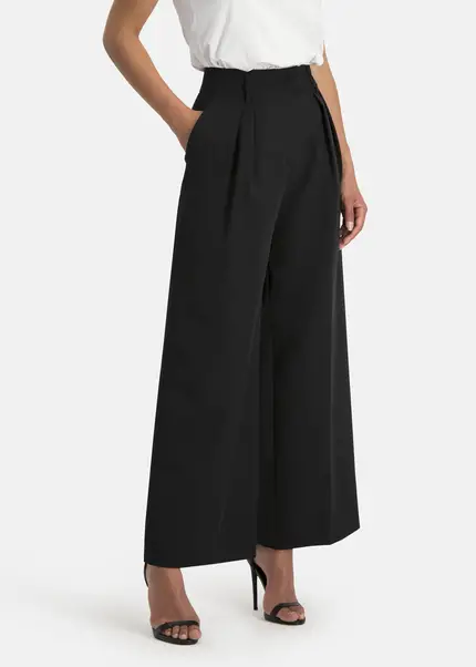 Nicowa Plain pleated trousers - RONICA in BLACKarticle number NC7A12038019E-002 JETZT KAUFEN