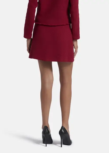 Nicowa Simple mini skirt made of bouclé LANITO in dark berryarticle number NC8A22502034E-011 Letzte 2 Tage