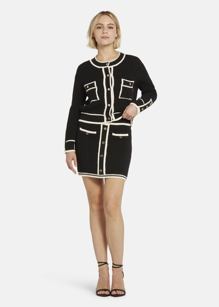 Nicowa Mini knit skirt - ANELIWO in BLACKarticle number NC8A22103019E-002 Bis zu 65% Rabatt