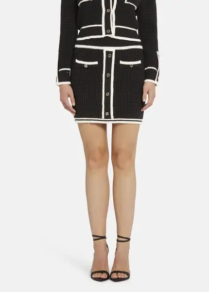 Nicowa Mini knit skirt - ANELIWO in BLACKarticle number NC8A22103019E-002 Bis zu 65% Rabatt