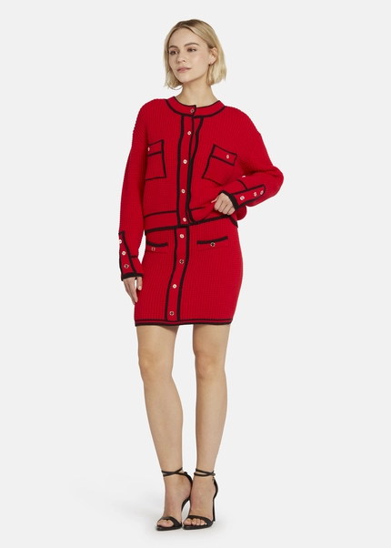 Nicowa Mini knit skirt - ANELIWO in REDarticle number NC8A22103014E-014 Nur für heute