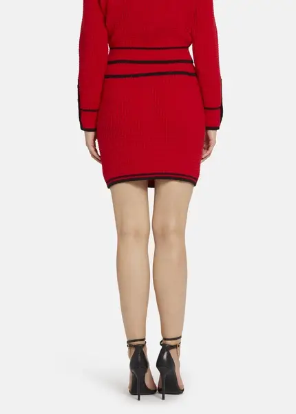 Nicowa Mini knit skirt - ANELIWO in REDarticle number NC8A22103014E-014 Nur für heute