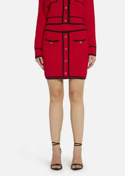 Nicowa Mini knit skirt - ANELIWO in REDarticle number NC8A22103014E-014 Nur für heute