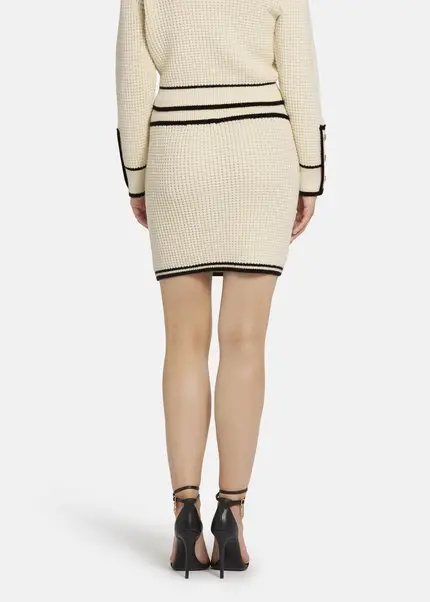 Nicowa Mini knit skirt - ANELIWO in CREAMarticle number NC8A22103012E-072 Sonderangebot der Fabrik