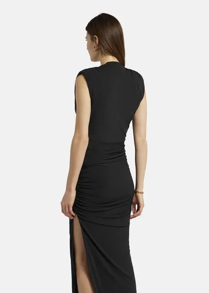Nicowa Draped maxi dress in jersey - MICATE in BLACKarticle number NC9A1401519E-002 Discount Store für neue Produkte