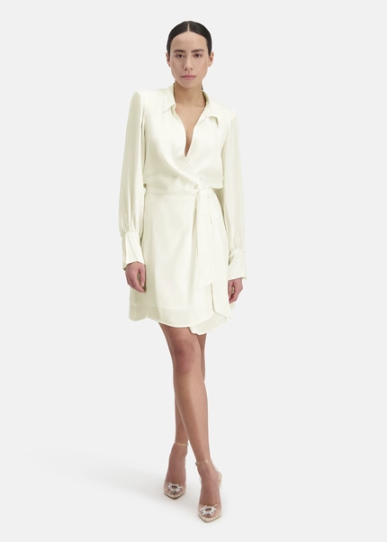 Nicowa Wrap dress with shoulder pads - TIFOWA in WHITEarticle number NC8A12014011E-004 Super Rabatt