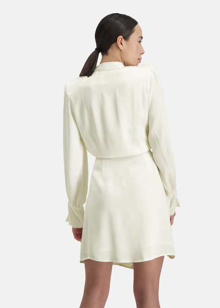 Nicowa Wrap dress with shoulder pads - TIFOWA in WHITEarticle number NC8A12014011E-004 Super Rabatt