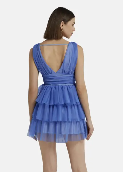 Nicowa Tulle mini dress - STELLOWA in bluearticle number NC9A1400325E-025 Fabrikladen