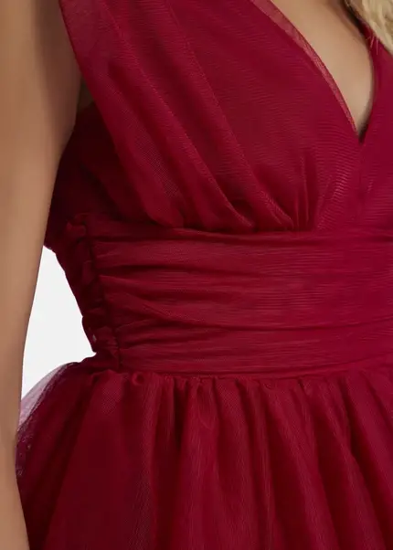 Nicowa Mini tulle dress - STELLOWA in dark berryarticle number NC8A22001014E-011 Begrenzt auf 3 Tage