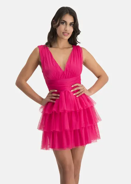 Nicowa Tulle mini dress - STELLOWA in PINKarticle number NC7A12030044E-139 Speichern exportieren
