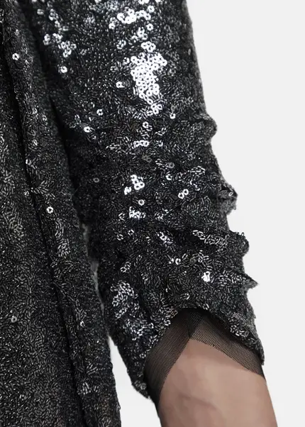 Nicowa Maxi sequin wrap dress - MILOWA in SILVERarticle number NC8A22012031E-088 Rabatte dieses Monats