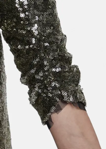 Nicowa Mini sequin wrap dress - MILOWA in GOLDarticle number NC8A22010023E-131 Online